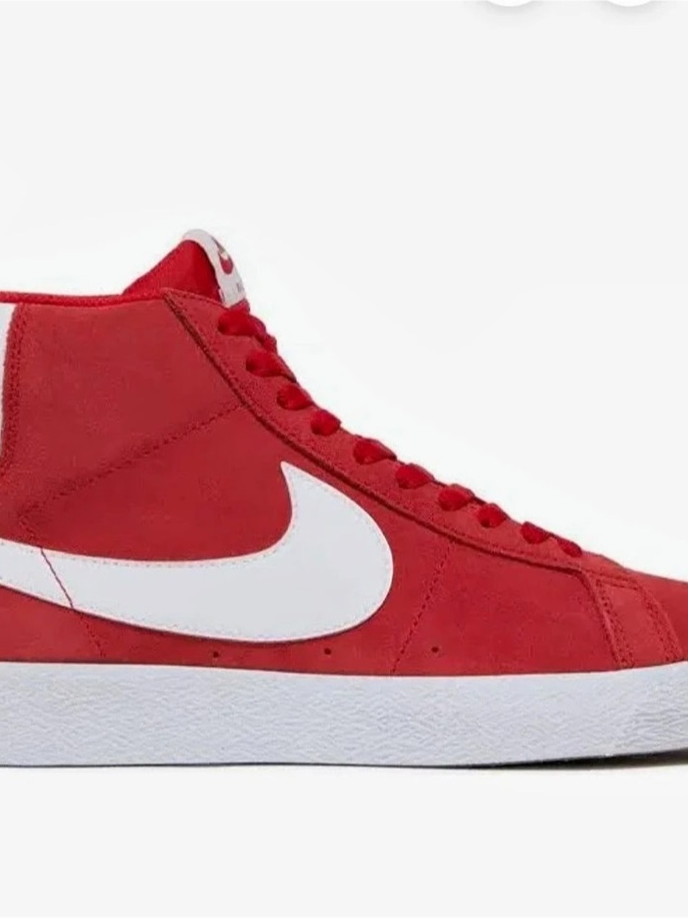 Nike Blazer Mid '77 Suede Team Red & White High-Top Sneakers Like New